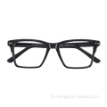 Fashion Mens White Modern Transparent Eyeglass Optical Acetate Cadre pour les filles